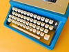 Olivetti Lettera 31 | Mediterranean Blue | Complete with Original Olivetti Bag