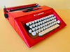 Olivetti Lettera 25 | Fire Engine Red | Pristine Time-Capsule Set with Original Bag