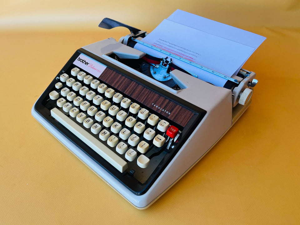 Brother Deluxe 1300 Tabulator | Cream & Black | High-Feature Japanese Classic