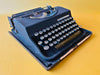 Vintage Invicta 1950s Black Typewriter – Manual Decorative Italian Typewriter