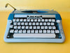 Working Amaya 86 Typewriter | Sleek Black & Grey 1980s Design