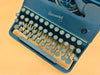 Rheinmetall KST vintage typewriter keyboard detail German QWERTY layout