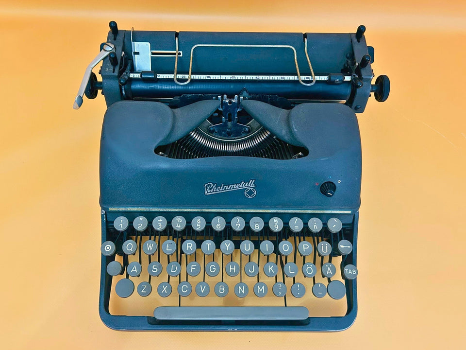 Rheinmetall KST Typewriter | German Engineering | QWERTY Keyboard | Fully Working