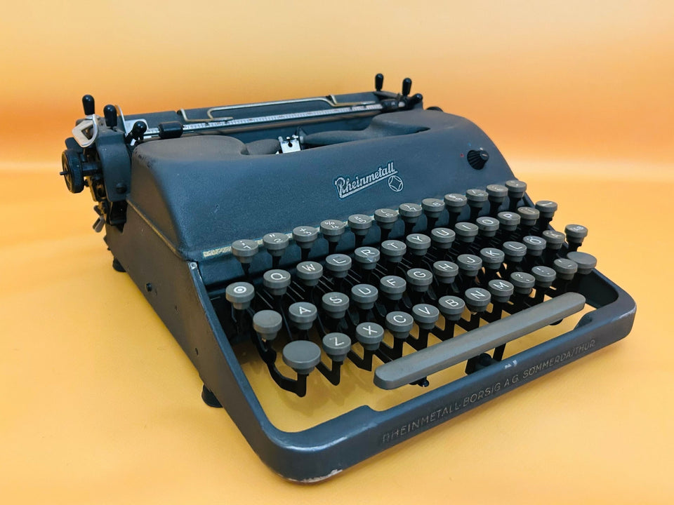 Rheinmetall KST Typewriter | German Engineering | QWERTY Keyboard | Fully Working