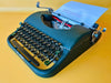 Patria Portable Typewriter with Case – Spanish QWERTY – Dark Green – Fully Serviced