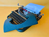 Patria Portable Typewriter with Case – Spanish QWERTY – Dark Green – Fully Serviced