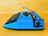 Royal Sahara Portable Typewriter Blue – Spanish QWERTY – With Case – Serviced & Working