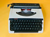 Close-up of Brother Deluxe 220 English QWERTY keyboard showing original keys and typing mechanism