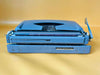 Working Brother Deluxe Typewriter | Blue Portable Manual Typewriter with Case | AZERTY
