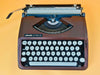 Original carrying case for Olivetti Lettera 82 portable typewriter in brown finish