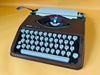 Working Olivetti Lettera 82 Typewriter | Brown Portable Manual Typewriter with Case & Instructions | QZERTY