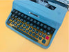 Writing sample produced by Olivetti Lettera 32 manual typewriter demonstrating print quality and alignment