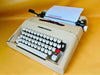 Olivetti Lettera 35 | Industrial Cream-Grey | Rare Spanish-Built Mechanical Gem