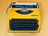 Vintage Adler Tippa S yellow typewriter professionally serviced and ready to write