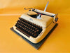 Working typewriter Erika Model 10 cream front view
