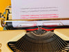 Working typewriter Princess 300 typing sample