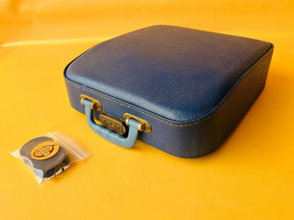 Working Typewriter Princess 300 Blue With Leather Case QWERTY