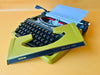 Working Typewriter Brother Deluxe 220 Green Ultra Mint