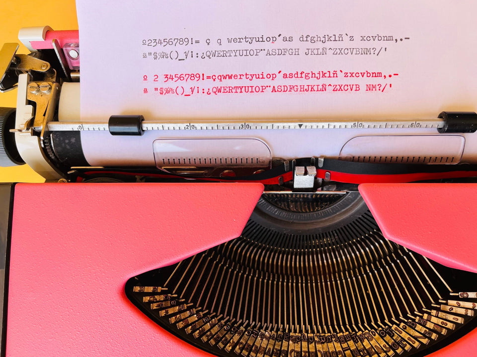 Pink Olympia Traveller De Luxe writing sample
