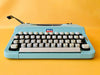 Working Typewriter Nakajima All Model 2000 Custom Cyan Blue