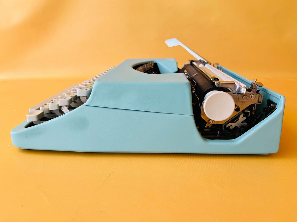 Working Typewriter Nakajima All Model 2000 Custom Cyan Blue