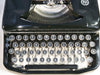Erika Model 8 Manual Typewriter - Working 1930s German Machine - AZERTY Black Gloss