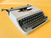 Working Typewriter Underwood 18 Gray Portable Spanish Qwerty
