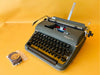 Working Typewriter Olympia SM3 Teal Spanish QWERTY Small Font