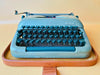 Working Typewriter Erika Model 10 Sage Green With Case And Brushes