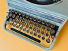 Working Hispano Olivetti Studio 46 | Rare Glass Keys | Sage Green