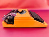 Working Typewriter Silver Reed Silverette II Orange Spanish Qwerty