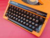 Working Typewriter Silver Reed Silverette II Orange Spanish Qwerty