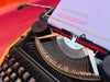Working Typewriter Silver Reed Silverette II Orange Spanish Qwerty