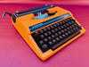 Working Typewriter Silver Reed Silverette II Orange Spanish Qwerty