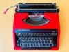 Sperry Remington Idool Dutch Qwerty keyboard close-up from above