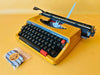 Working Typewriter Brother Deluxe 262TR Orange Spanish Qwerty