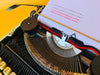 Working Typewriter Royal 200 Cyan Custom Painted Spanish Qwerty
