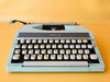 Working Typewriter Royal 200 Cyan Custom Painted Spanish Qwerty