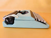 Working Typewriter Royal 200 Cyan Custom Painted Spanish Qwerty