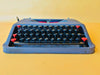 Working Typewriter Hermes Baby Metal German Qwertz With Case