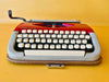 Working Typewriter Maritsa 11 Red Custom Painted Spanish Qwerty