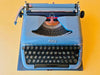 Erika Model 10 Spanish Qwerty keyboard close-up from above