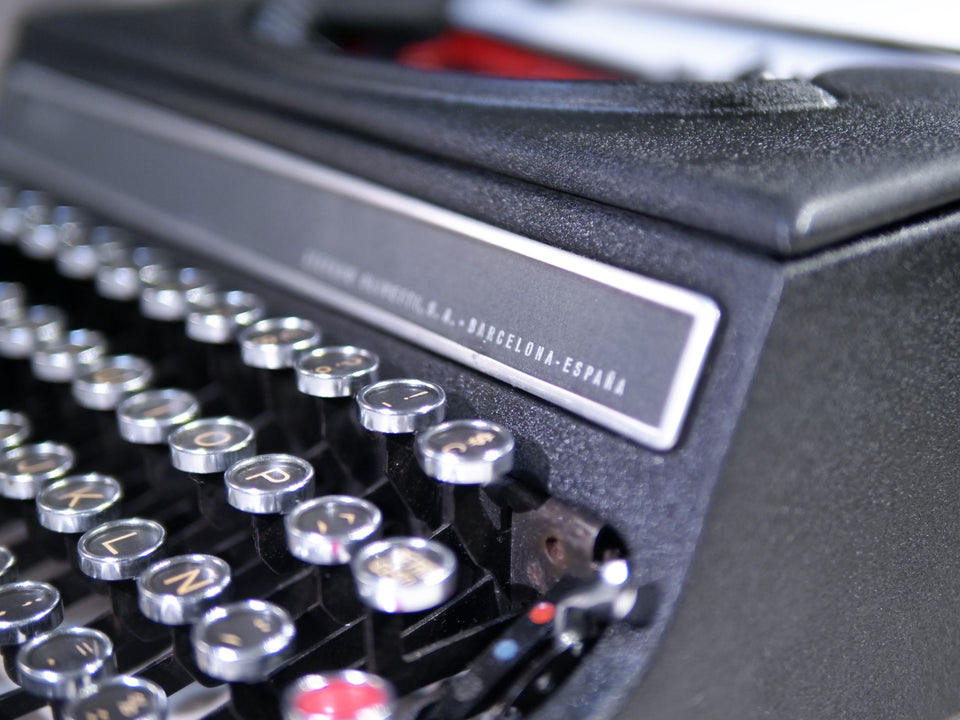 Hispano Olivetti Studio 46 | 1950s Black Metal | Industrial Elegance