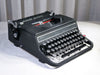 Hispano Olivetti Studio 46 black metal typewriter 1950s vintage manual