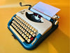 Working Typewriter Princess 300 Blue With Leather Case QWERTY (Copy)