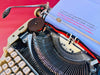Working Typewriter Amaya Deluxe Blue With Case