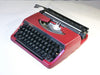 Brother deluxe 220 red typewriter