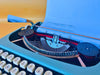 Working Typewriter Singer T4 Scholastic Blue Spanish QWERTY