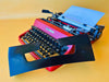 Working Typewriter Olivetti Lettera 32 Custom Painted Red and Black