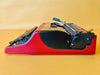 Working Typewriter Olivetti Lettera 32 Custom Painted Red and Black